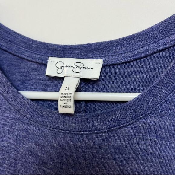 Jessica Simpson Long T-Shirt Dress Midi Short Sleeve Tee Soft Comfy Lounge Small - Picture 4 of 8